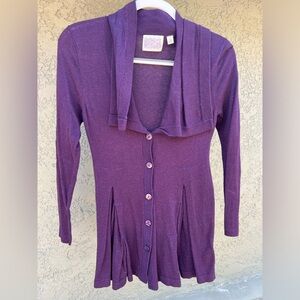 Rosie Neria Long Button-up Cardigan Sweater (Anthropologie)